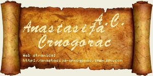 Anastasija Crnogorac vizit kartica